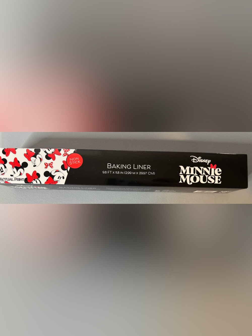 Disney Minnie Mouse themed Baking Liner - Black, Red & White nonstick